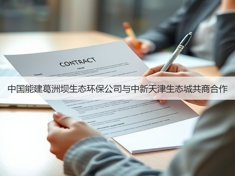 中国能建葛洲坝生态环保公司与中新天津生态城共商合作