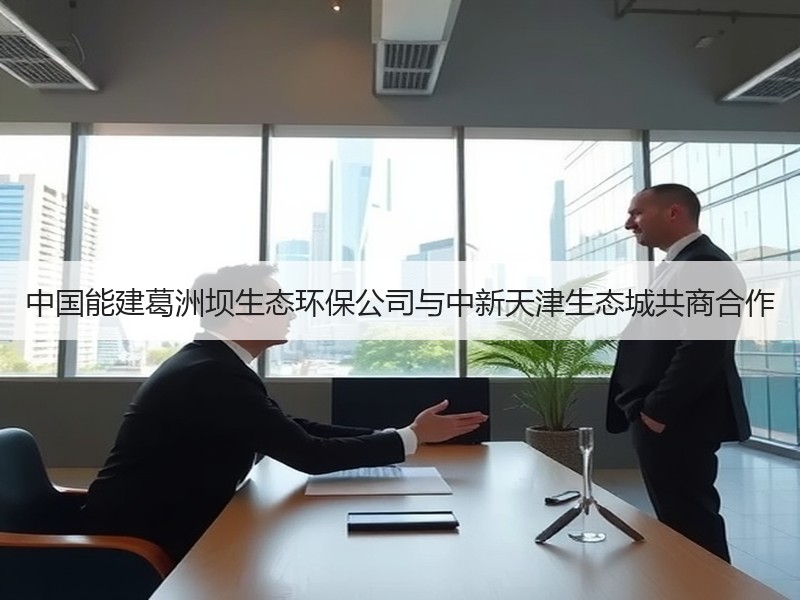 中国能建葛洲坝生态环保公司与中新天津生态城共商合作