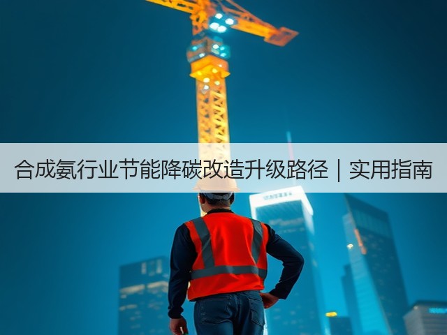合成氨行业节能降碳改造升级路径｜实用指南(图1)