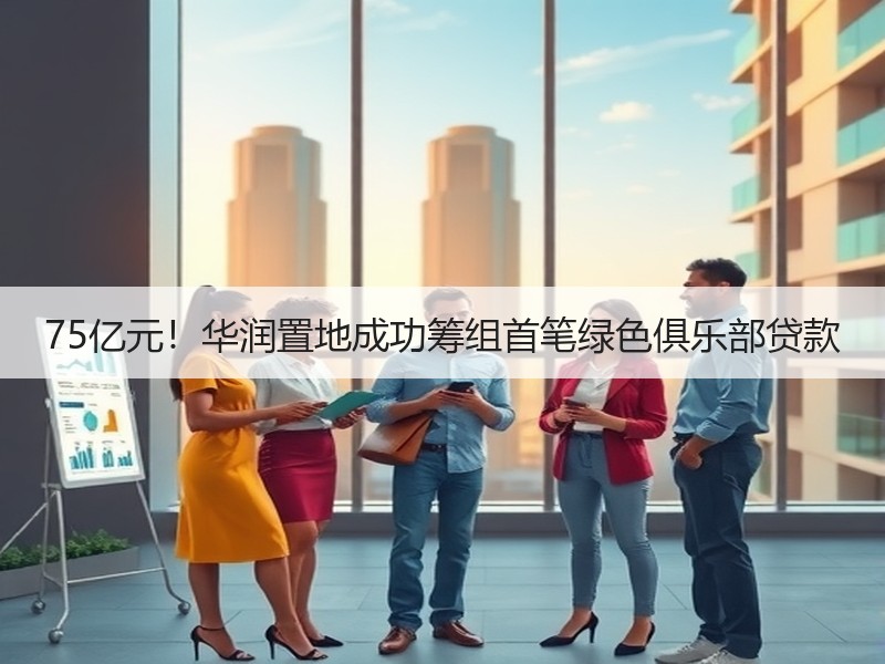 75亿元！华润置地成功筹组首笔绿色俱乐部贷款
