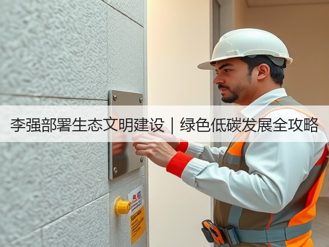 李强部署生态文明建设|绿色低碳发展全攻略(图1) 李强部署生态文明建设|绿色低碳发展全攻略(图1)