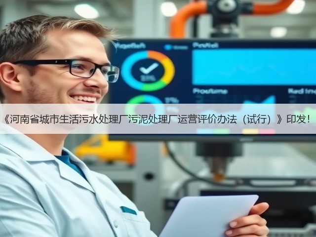 《河南省城市生活污水处理厂污泥处理厂运营评价办法(试行)》印发!(图3) 《河南省城市生活污水处理厂污泥处理厂运营评价办法(试行)》印发!(图3)