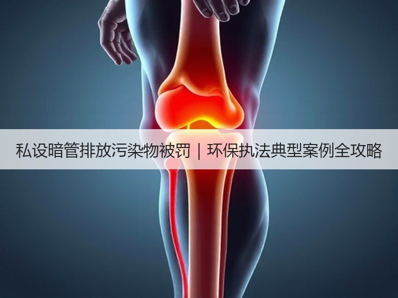 私设暗管排放污染物被罚｜环保执法典型案例全攻略