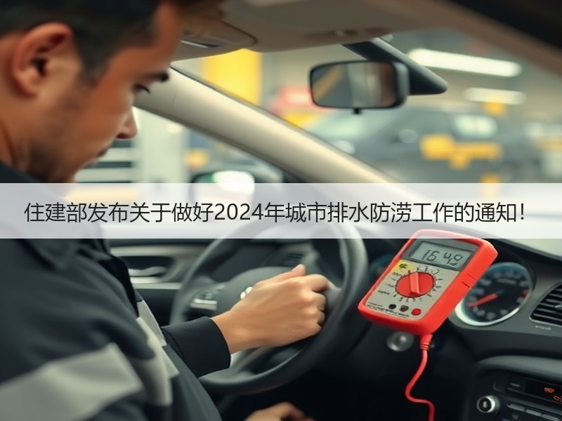 住建部发布关于做好2024年城市排水防涝工作的通知！