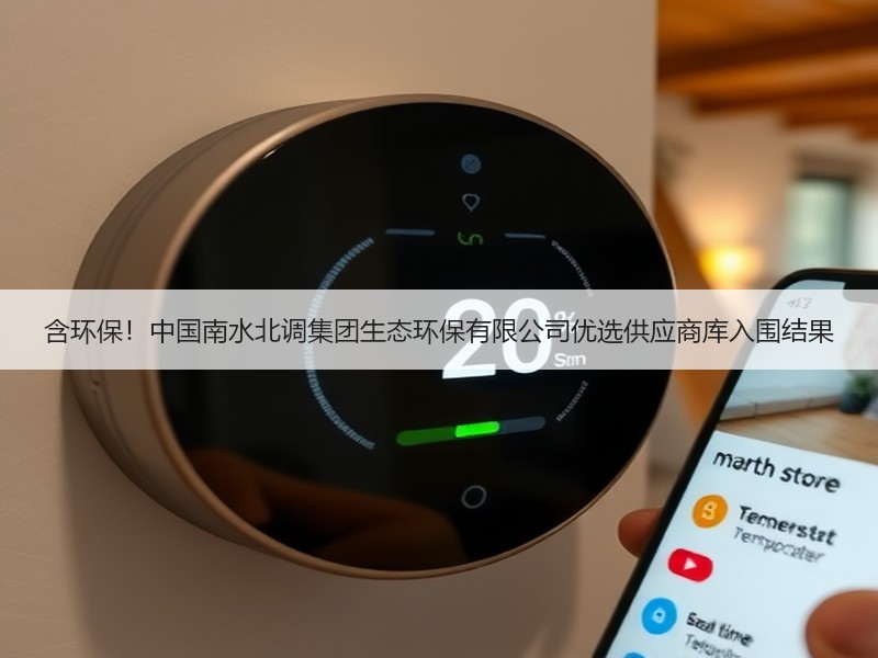 含环保！中国南水北调集团生态环保有限公司优选供应商库入围结果
