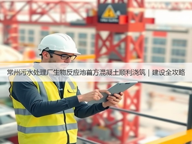 常州污水处理厂生物反应池首方混凝土顺利浇筑|建设全攻略(图3) 常州污水处理厂生物反应池首方混凝土顺利浇筑|建设全攻略(图3)