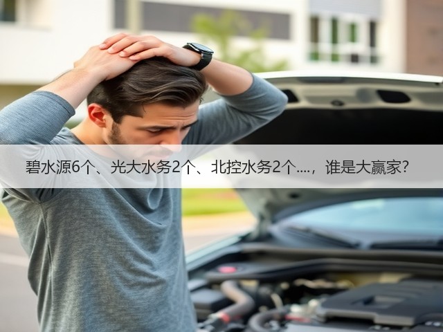 碧水源6个、光大水务2个、北控水务2个....,谁是大赢家?(图3) 碧水源6个、光大水务2个、北控水务2个....,谁是大赢家?(图3)