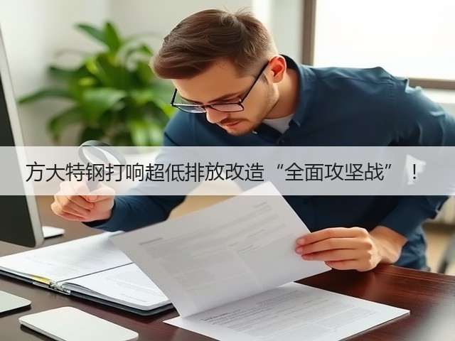 方大特钢打响超低排放改造“全面攻坚战” !(图1) 方大特钢打响超低排放改造“全面攻坚战” !(图1)