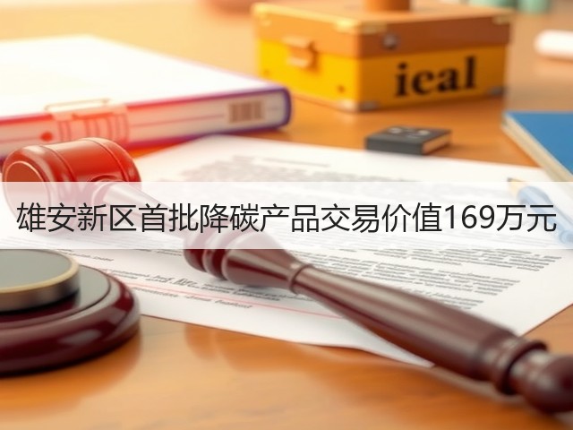 雄安新区首批降碳产品交易价值169万元(图3) 雄安新区首批降碳产品交易价值169万元(图3)
