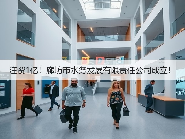 注资1亿!廊坊市水务发展有限责任公司成立!(图1) 注资1亿!廊坊市水务发展有限责任公司成立!(图1)