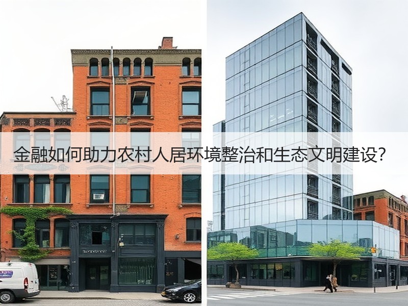 金融如何助力农村人居环境整治和生态文明建设? 金融如何助力农村人居环境整治和生态文明建设?