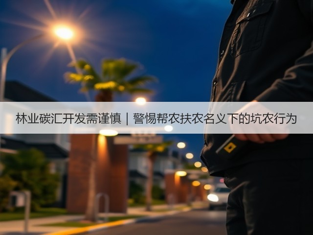 林业碳汇开发需谨慎|警惕帮农扶农名义下的坑农行为(图3) 林业碳汇开发需谨慎|警惕帮农扶农名义下的坑农行为(图3)
