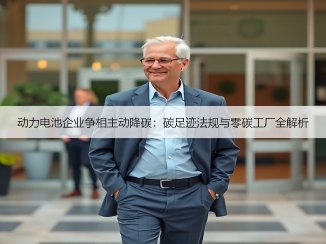 动力电池企业争相主动降碳:碳足迹法规与零碳工厂全解析(图2) 动力电池企业争相主动降碳:碳足迹法规与零碳工厂全解析(图2)