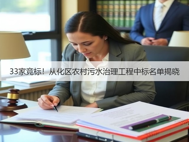 33家竞标！从化区农村污水治理工程中标名单揭晓(图2)