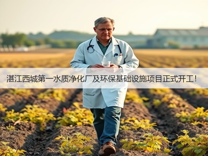 湛江西城第一水质净化厂及环保基础设施项目正式开工！