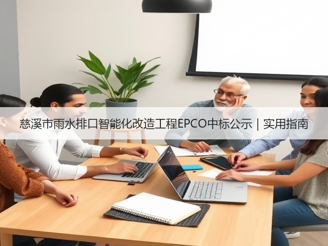 慈溪市雨水排口智能化改造工程EPCO中标公示|实用指南(图3) 慈溪市雨水排口智能化改造工程EPCO中标公示|实用指南(图3)