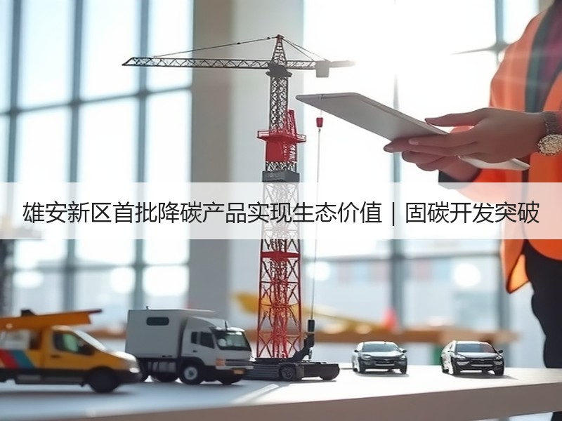 雄安新区首批降碳产品实现生态价值|固碳开发突破 雄安新区首批降碳产品实现生态价值|固碳开发突破