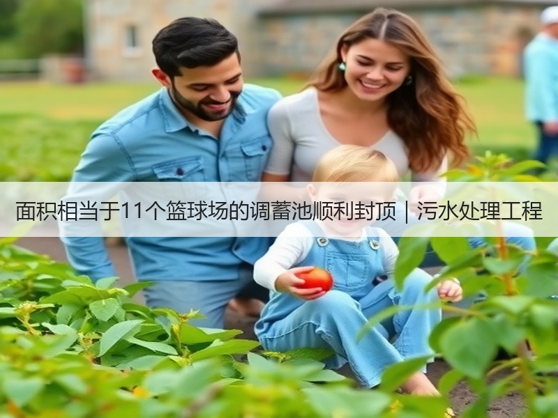 面积相当于11个篮球场的调蓄池顺利封顶|污水处理工程 面积相当于11个篮球场的调蓄池顺利封顶|污水处理工程