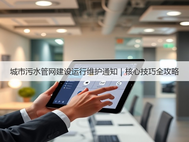 城市污水管网建设运行维护通知|核心技巧全攻略(图1) 城市污水管网建设运行维护通知|核心技巧全攻略(图1)