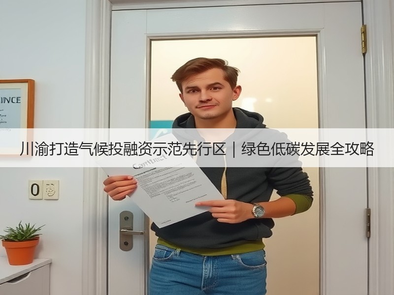 川渝打造气候投融资示范先行区|绿色低碳发展全攻略 川渝打造气候投融资示范先行区|绿色低碳发展全攻略