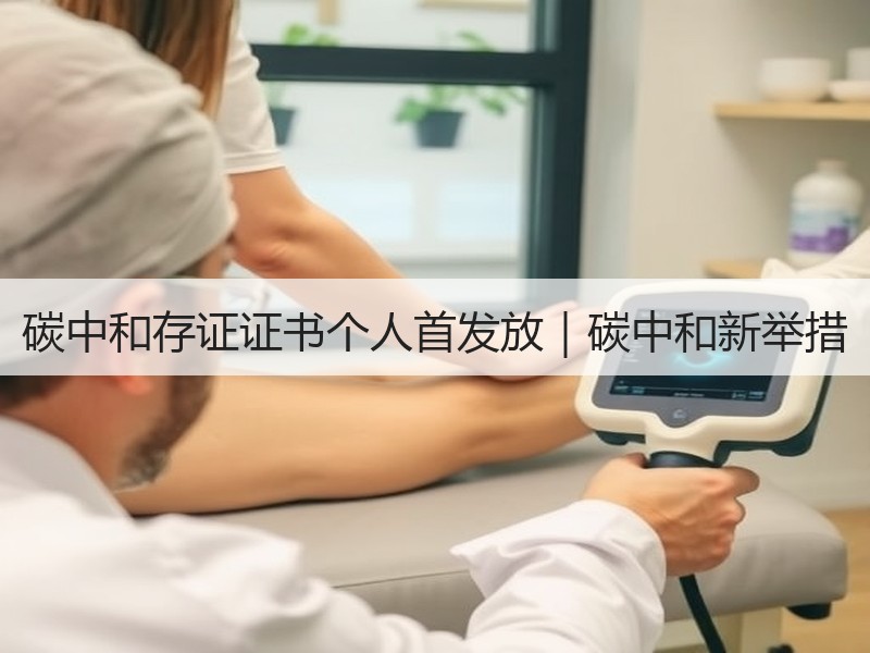 碳中和存证证书个人首发放｜碳中和新举措
