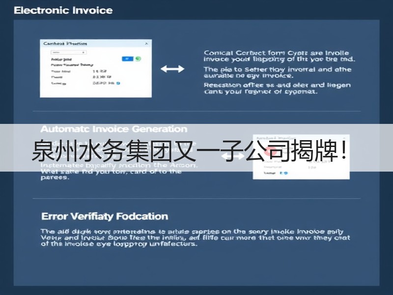 泉州水务集团又一子公司揭牌！