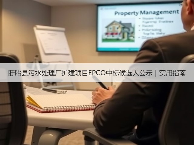 盱眙县污水处理厂扩建项目EPCO中标候选人公示|实用指南(图3) 盱眙县污水处理厂扩建项目EPCO中标候选人公示|实用指南(图3)