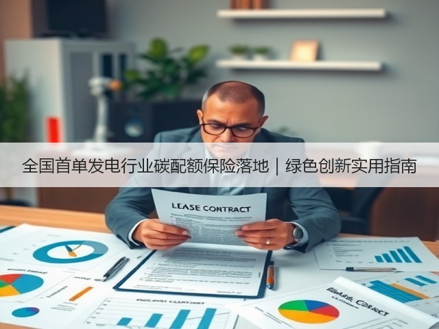 全国首单发电行业碳配额保险落地|绿色创新实用指南(图1) 全国首单发电行业碳配额保险落地|绿色创新实用指南(图1)