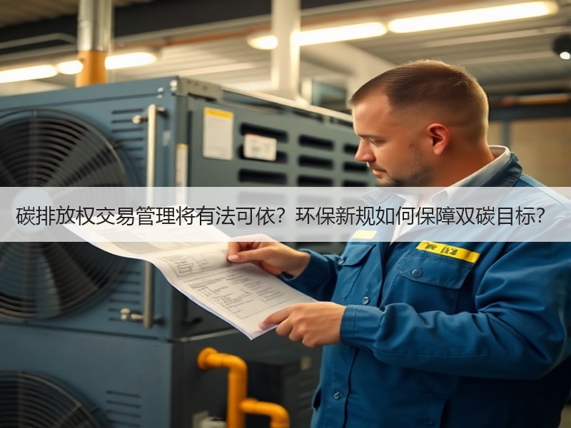 碳排放权交易管理将有法可依?环保新规如何保障双碳目标? 碳排放权交易管理将有法可依?环保新规如何保障双碳目标?