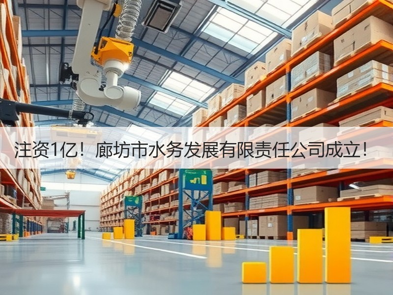 注资1亿！廊坊市水务发展有限责任公司成立！