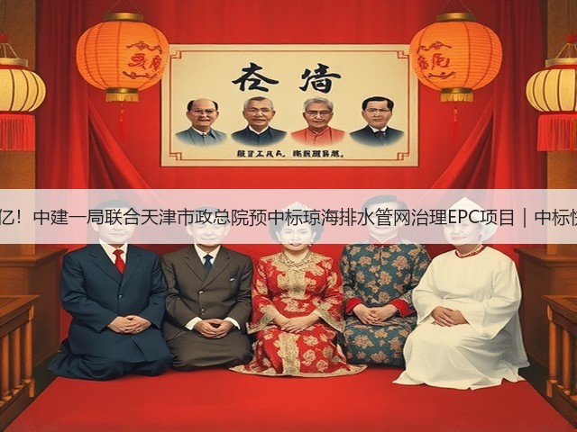 7.4亿！中建一局联合天津市政总院预中标琼海排水管网治理EPC项目｜中标快讯(图1)