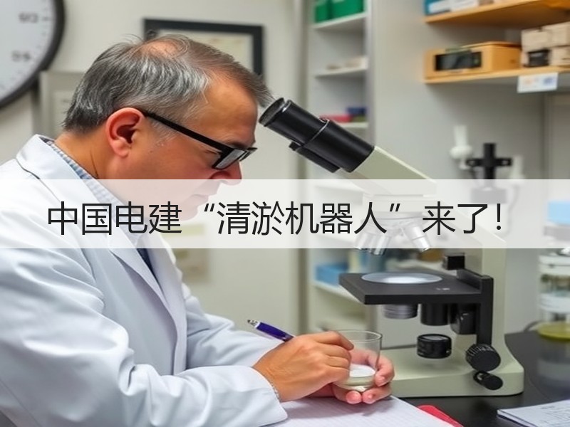 中国电建“清淤机器人”来了！