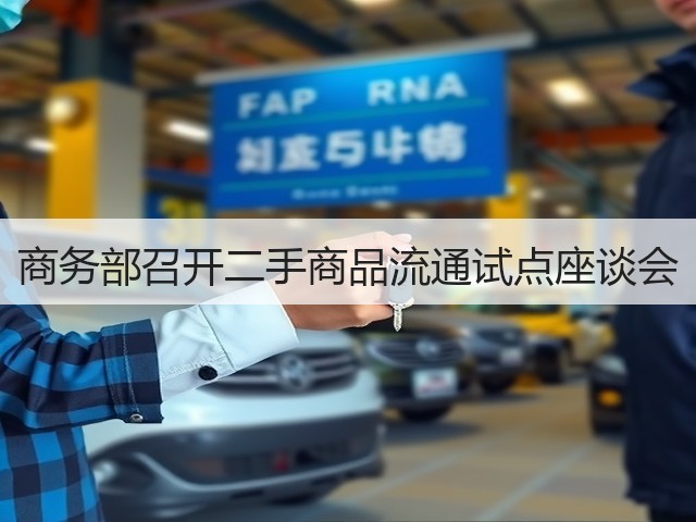 商务部召开二手商品流通试点座谈会(图1)