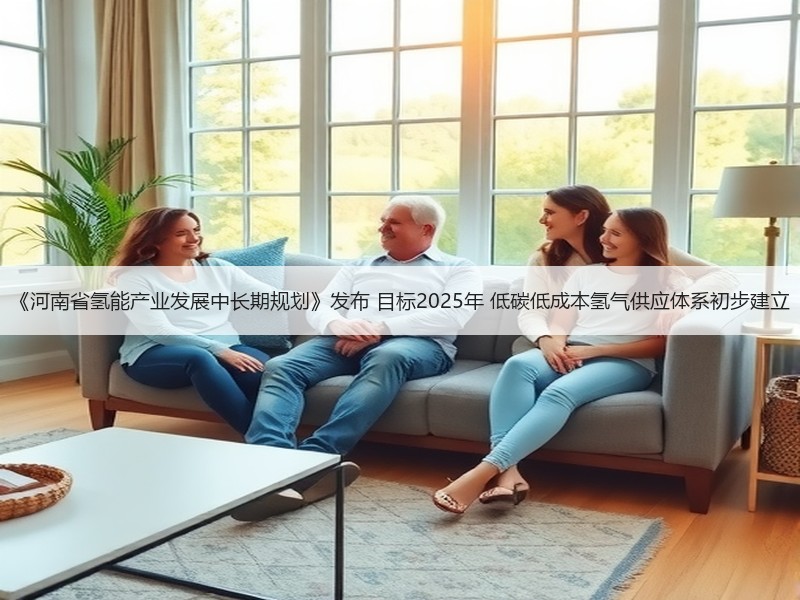 《河南省氢能产业发展中长期规划》发布 目标2025年 低碳低成本氢气供应体系初步建立