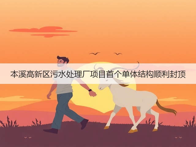 本溪高新区污水处理厂项目首个单体结构顺利封顶(图2)