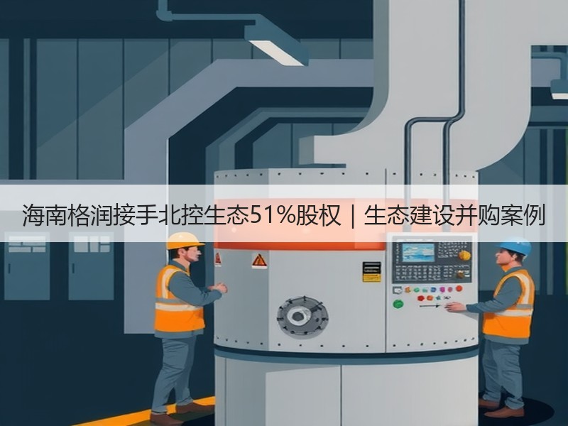 海南格润接手北控生态51%股权|生态建设并购案例 海南格润接手北控生态51%股权|生态建设并购案例