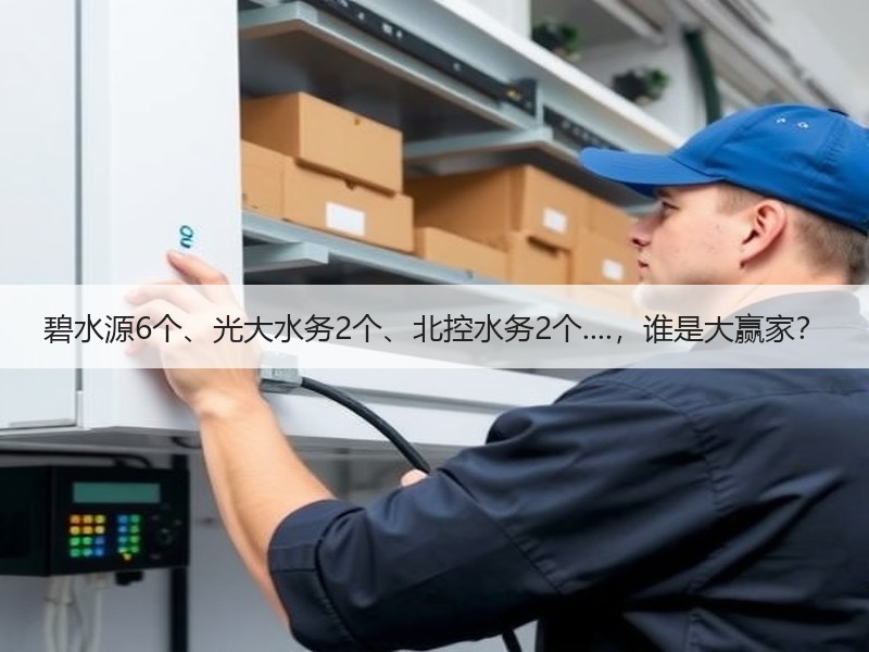 碧水源6个、光大水务2个、北控水务2个....，谁是大赢家？