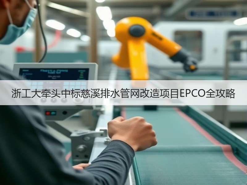 浙工大牵头中标慈溪排水管网改造项目EPCO全攻略 浙工大牵头中标慈溪排水管网改造项目EPCO全攻略