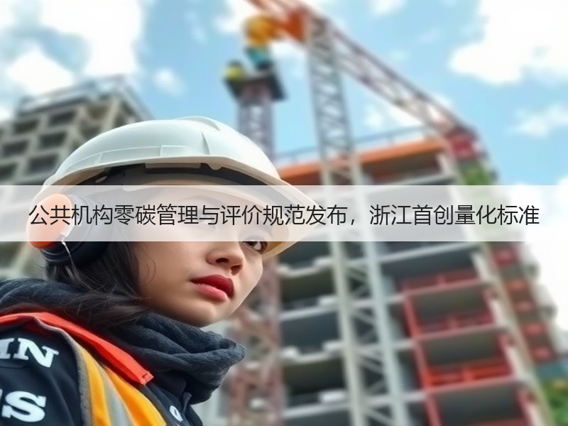 公共机构零碳管理与评价规范发布，浙江首创量化标准
