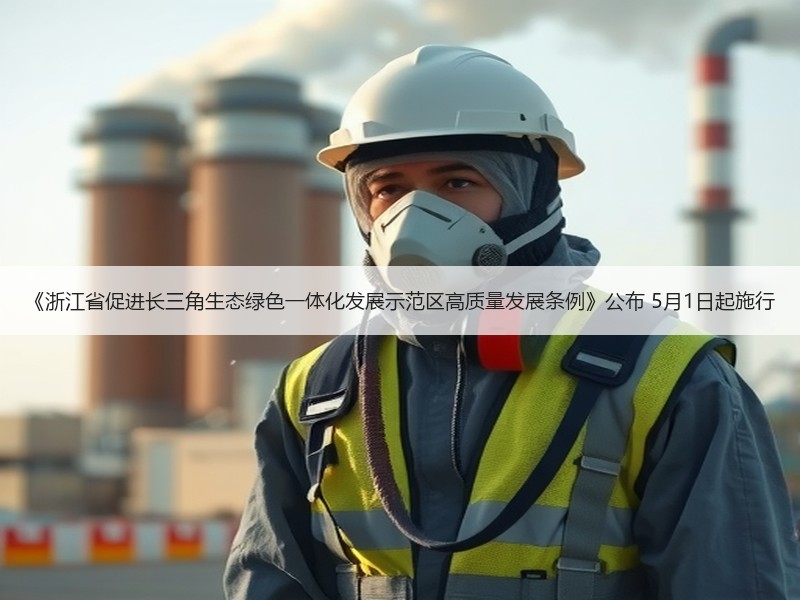 《浙江省促进长三角生态绿色一体化发展示范区高质量发展条例》公布 5月1日起施行