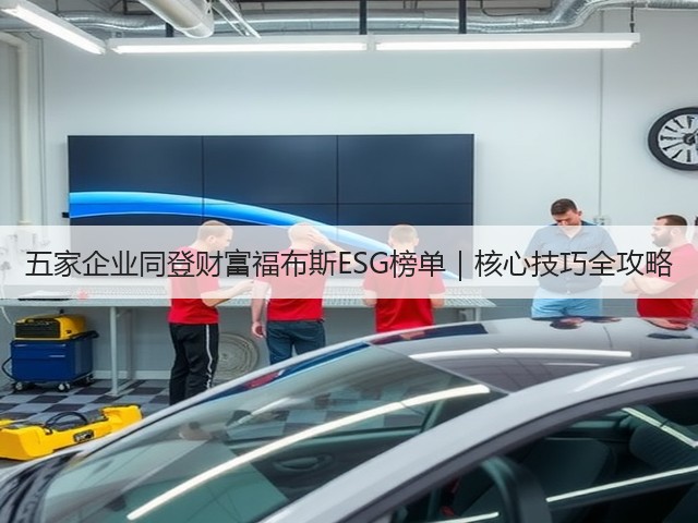 五家企业同登财富福布斯ESG榜单｜核心技巧全攻略(图1)