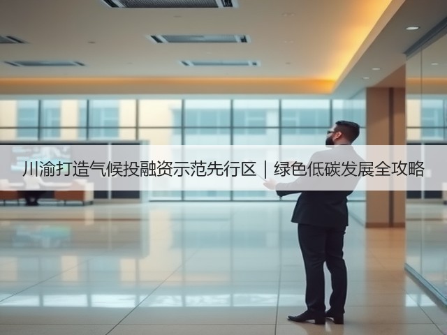 川渝打造气候投融资示范先行区|绿色低碳发展全攻略(图3) 川渝打造气候投融资示范先行区|绿色低碳发展全攻略(图3)