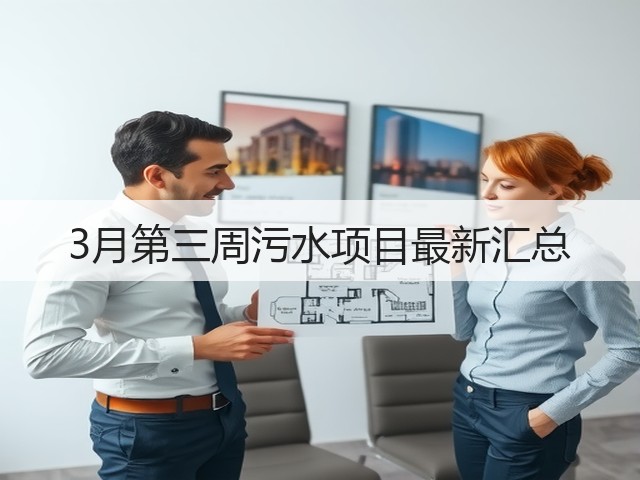 3月第三周污水项目最新汇总(图2) 3月第三周污水项目最新汇总(图2)