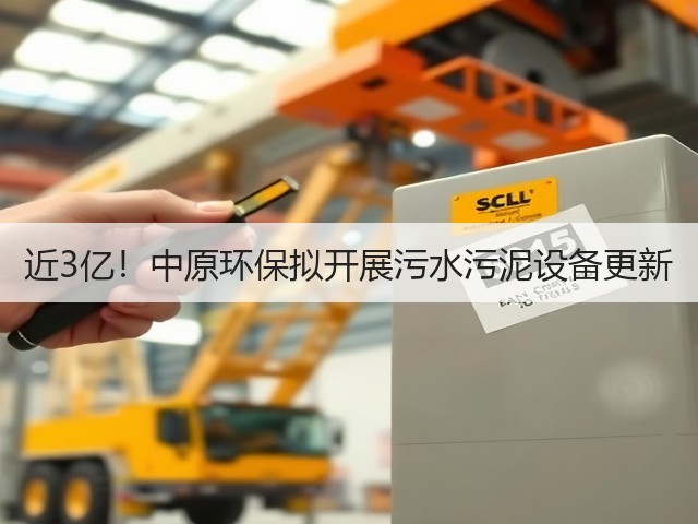 近3亿!中原环保拟开展污水污泥设备更新(图2) 近3亿!中原环保拟开展污水污泥设备更新(图2)