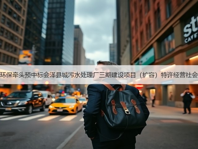 天津创业环保牵头预中标会泽县城污水处理厂三期建设项目（扩容）特许经营社会投资人！(图1)