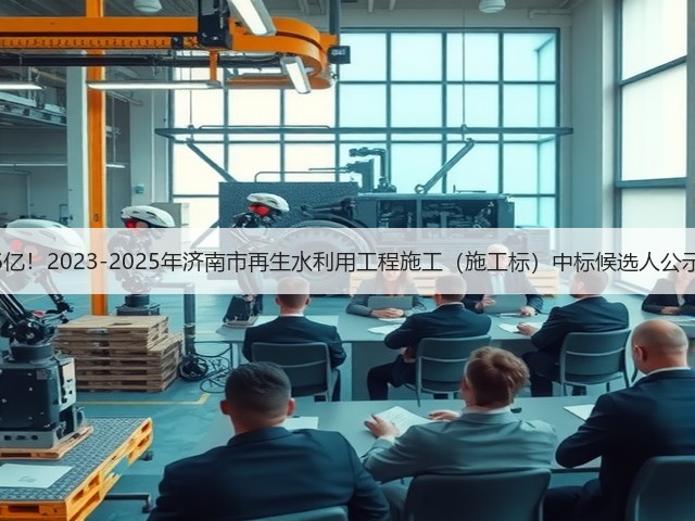 近6亿!2023-2025年济南市再生水利用工程施工(施工标)中标候选人公示!(图1) 近6亿!2023-2025年济南市再生水利用工程施工(施工标)中标候选人公示!(图1)