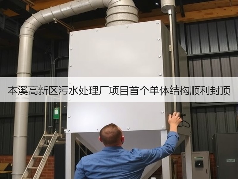 本溪高新区污水处理厂项目首个单体结构顺利封顶