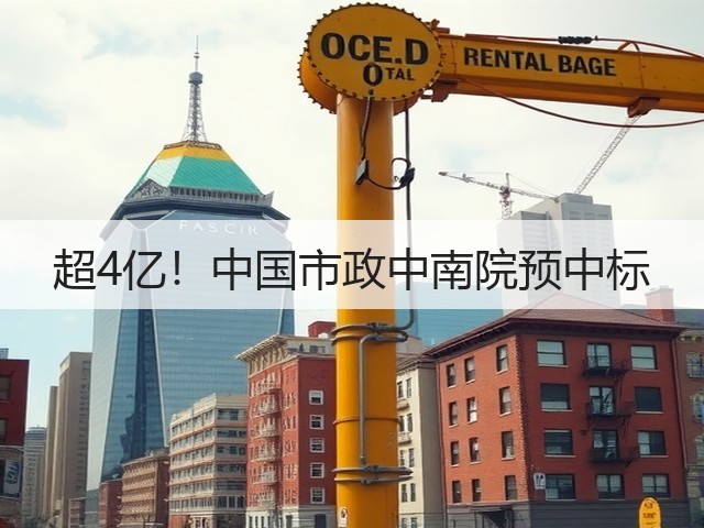 超4亿!中国市政中南院预中标(图2) 超4亿!中国市政中南院预中标(图2)