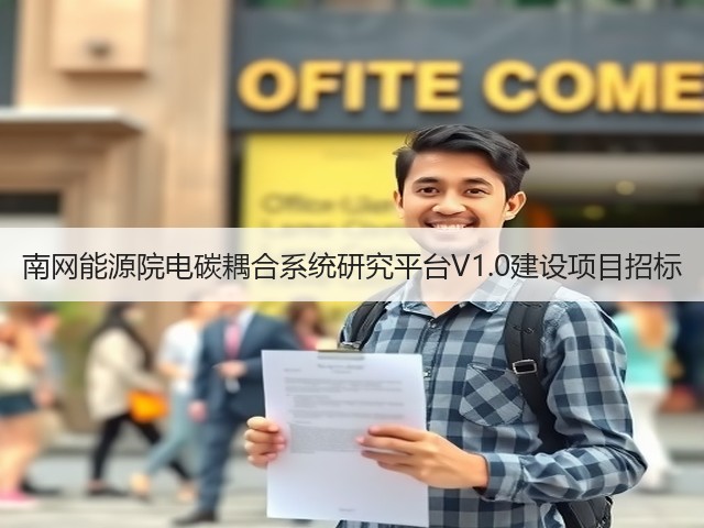 南网能源院电碳耦合系统研究平台V1.0建设项目招标(图3) 南网能源院电碳耦合系统研究平台V1.0建设项目招标(图3)