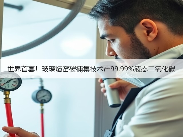 世界首套！玻璃熔窑碳捕集技术产99.99%液态二氧化碳(图1)